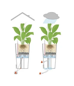 LECHUZA® RONDO, All-in-One-Set -Ecopots Garten Geschaft 001 InOutdoorLechuza