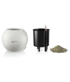 LECHUZA® PURO Color, All-in-One-Set, Rund, Ca. Ø20 Cm 12 LECHUZA® PURO Color, All-in-One-Set, Rund, Ca. Ø20 Cm -Ecopots Garten Geschaft 2418622 WE FS 002 PuroColor20Weiss