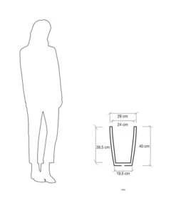 Farmet Kunststoff-Topf-Set Hydrus, Quadratisch, Anthrazit, 2-teilig 12 Farmet Kunststoff-Topf-Set Hydrus, Quadratisch, Anthrazit, 2-teilig -Ecopots Garten Geschaft 4110128 WE DE 004 HYDRUSQuadratischerPflanzkuebel29x29x40cmhochDUNKELANTHRAZIT