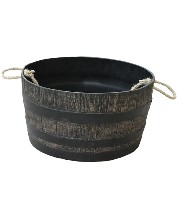 Roto Kunststoff-Fass Mambo Mit Griff, Rund, Braun, Ca. Ø59/H30 Cm 3 Roto Kunststoff-Fass Mambo Mit Griff, Rund, Braun, Ca. Ø59/H30 Cm