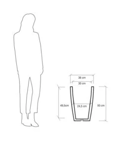 Farmet Kunststoff-Topf-Set Hydrus, Quadratisch, Anthrazit, 2-teilig 13 Farmet Kunststoff-Topf-Set Hydrus, Quadratisch, Anthrazit, 2-teilig -Ecopots Garten Geschaft 4182325 WE DE 004 HYDRUSQuadratischerPflanzkuebel36x36x50cmhochDUNKELANTHRAZIT