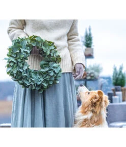 Dehner Kranz Eukalyptus, Grün, Ca. Ø40 Cm -Ecopots Garten Geschaft 6279830 WE MO 001 EukalyptusKranz 03