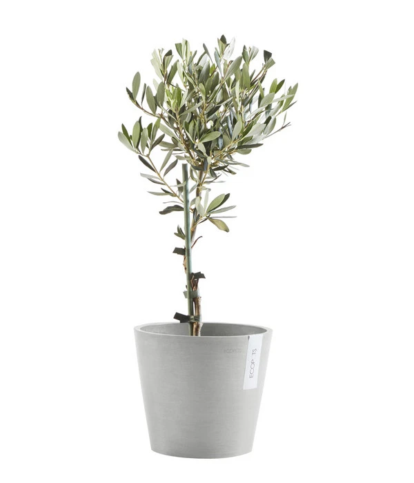 Ecopots Kunststoff-Topf Amsterdam Mit Wassersystem, Rund, Hellgrau 6 Ecopots Kunststoff-Topf Amsterdam Mit Wassersystem, Rund, Hellgrau – Bild 4