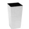 Siena Garden Kunststoff-Säule ECO Nizza, Konisch, Ca. B35/H68/T35 Cm -Ecopots Garten Geschaft 6655401 WE FS 001 PflanzgefaessNizza35Weiss