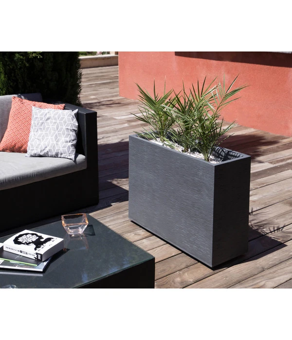 EDA-plastiques Kunststoff-Kasten Graphit, Gerillt, Anthrazit 6 EDA-plastiques Kunststoff-Kasten Graphit, Gerillt, Anthrazit – Bild 4