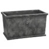 Dehner Leichtbeton-Kasten Windsor, Rechteckig, Grau -Ecopots Garten Geschaft 6866628 6866636 WE FS 002 DehnerLeichtbetonKastenWindsor