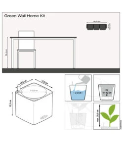 LECHUZA® CUBE Glossy Green Wall Home Kit, Ca. B48/H14/T15 Cm 11 LECHUZA® CUBE Glossy Green Wall Home Kit, Ca. B48/H14/T15 Cm -Ecopots Garten Geschaft 6963037 6963045 WE FS 003 GreenWallHomeKit